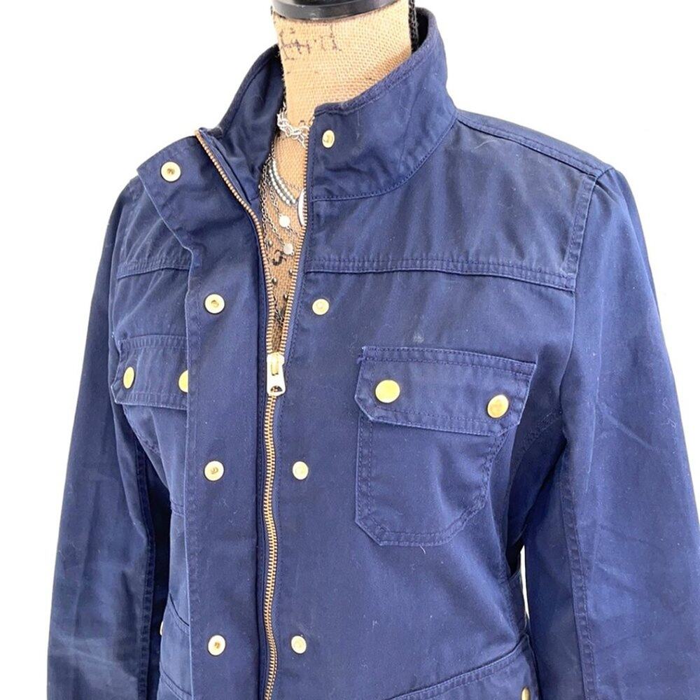 J. CREW DOWNTOWN FIELD navy blue jacket size Small - Picture 8 of 14